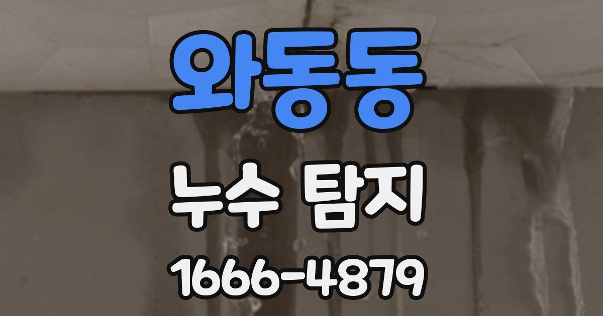 와동동 누수 탐지