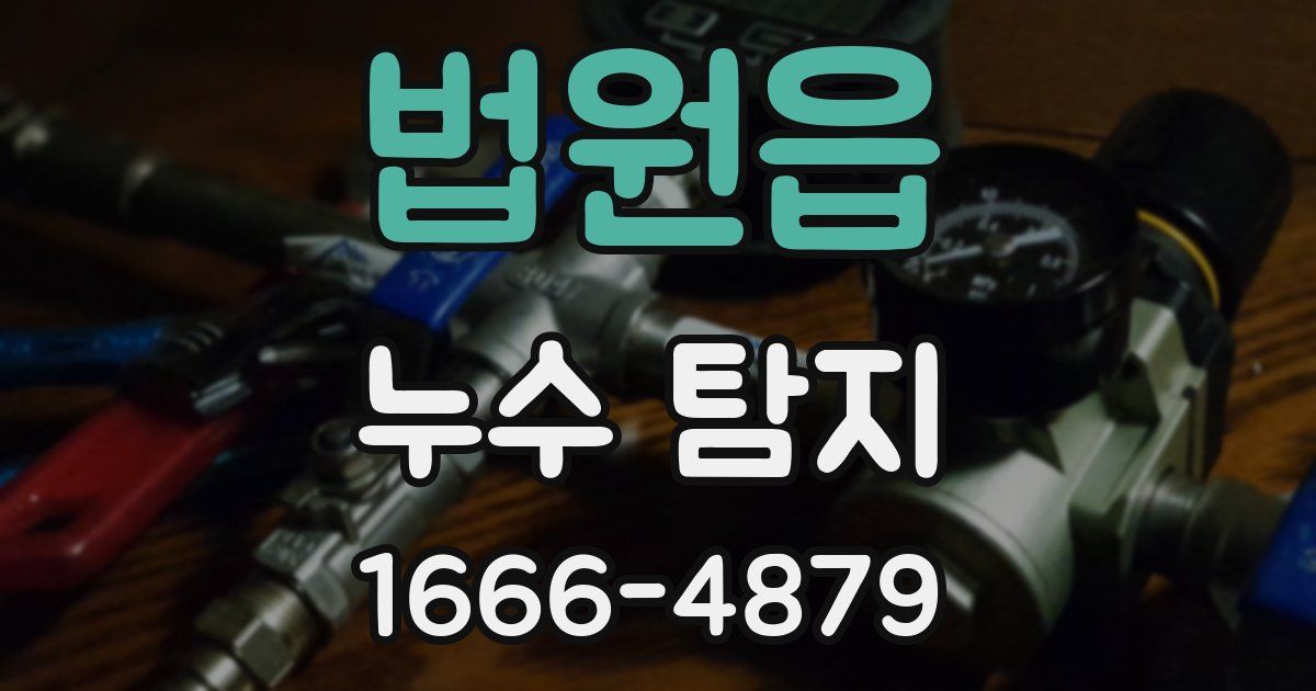 법원읍 누수 탐지
