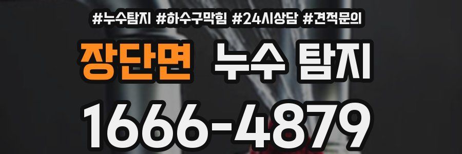 장단면 누수 탐지