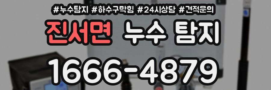 진서면 누수 탐지