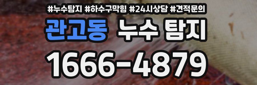 관고동 누수 탐지