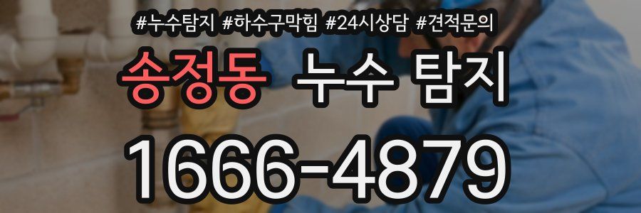 송정동 누수 탐지