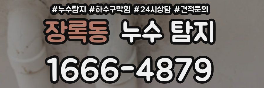 장록동 누수 탐지