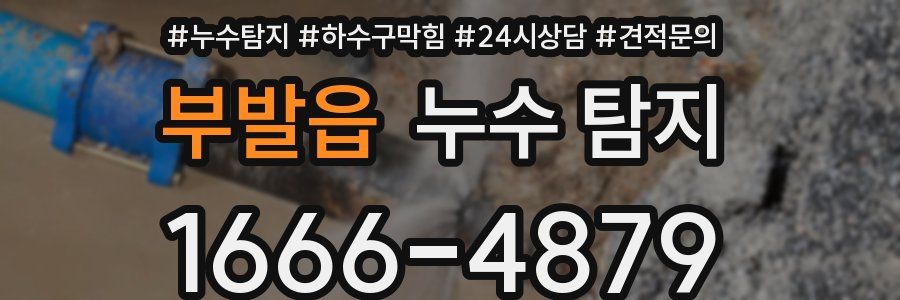 부발읍 누수 탐지