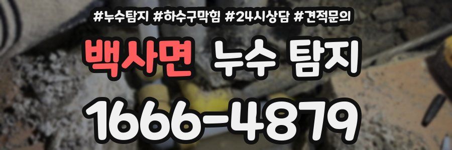 백사면 누수 탐지