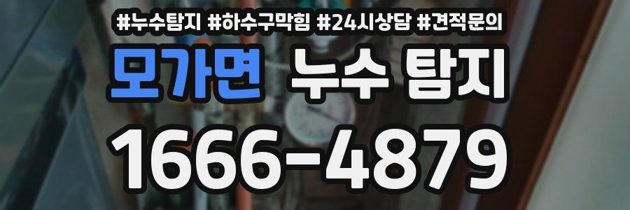 모가면 누수 탐지