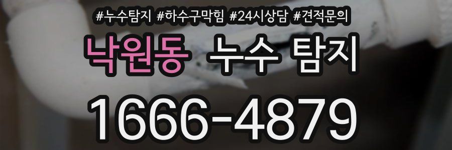 낙원동 누수 탐지