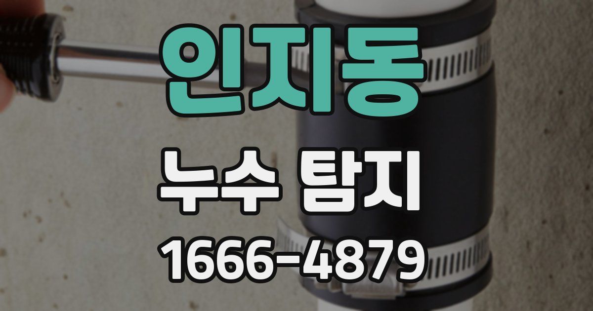 인지동 누수 탐지
