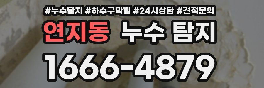 연지동 누수 탐지