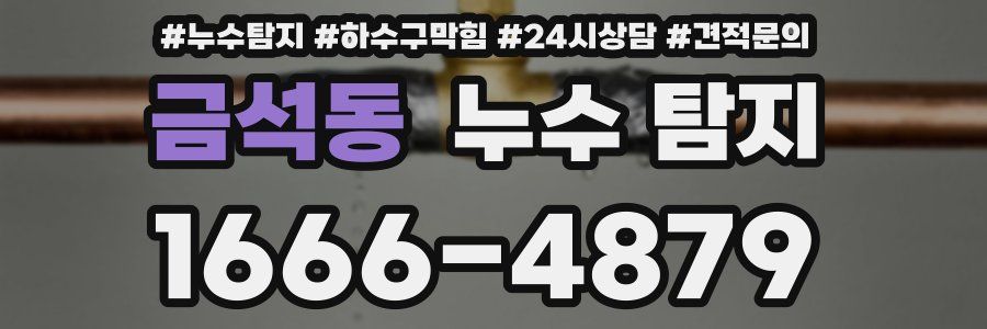 금석동 누수 탐지
