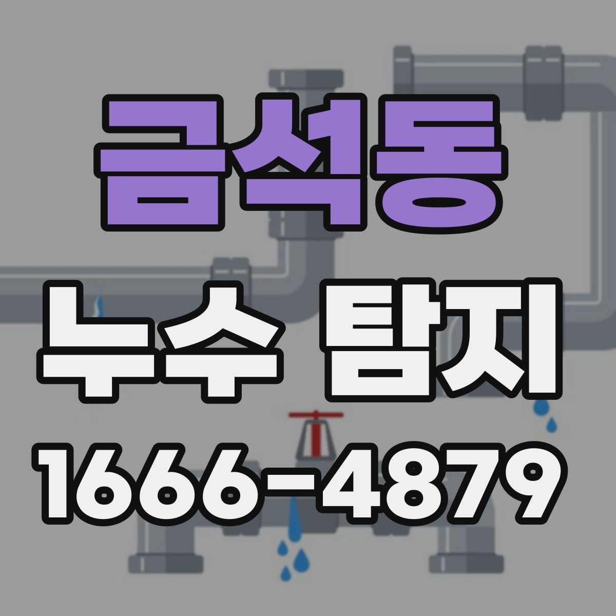금석동 누수 탐지
