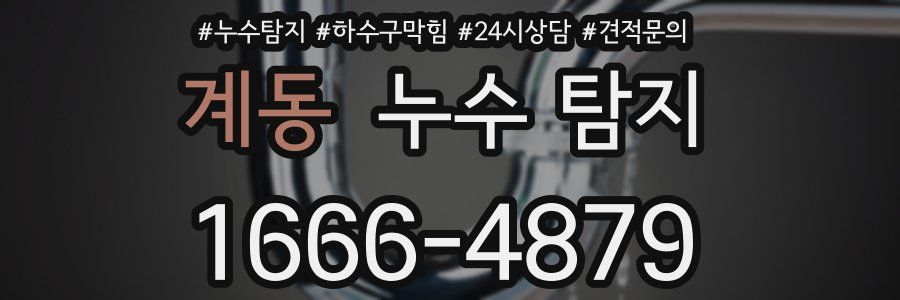 계동 누수 탐지