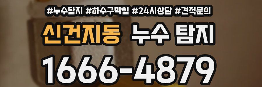 신건지동 누수 탐지