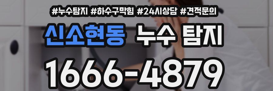 신소현동 누수 탐지