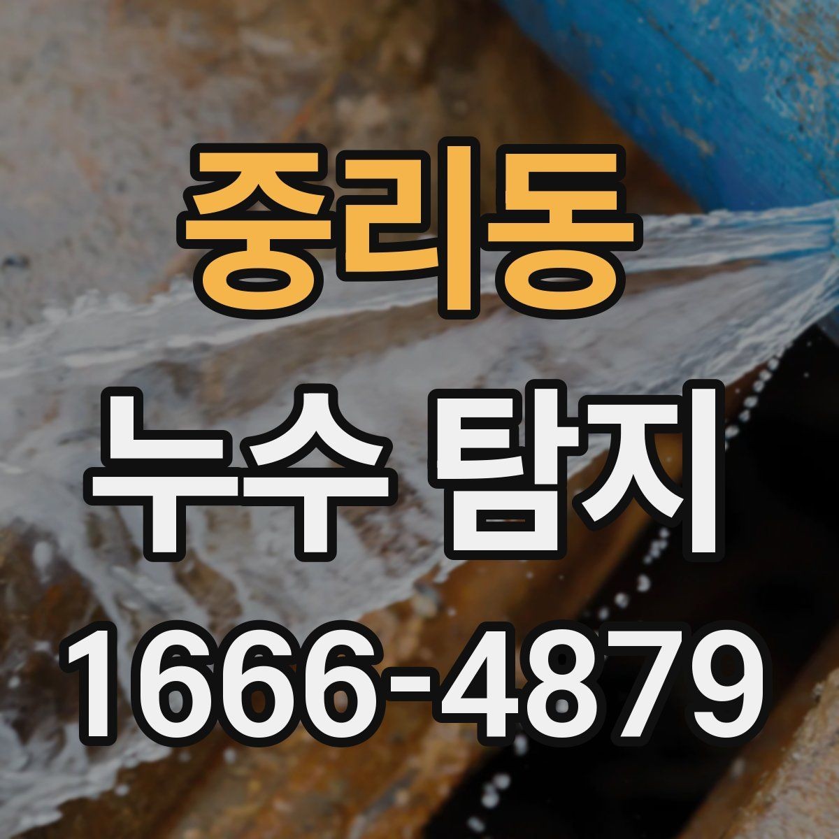 중리동 누수 탐지 문의 전 증상별 구분 방법