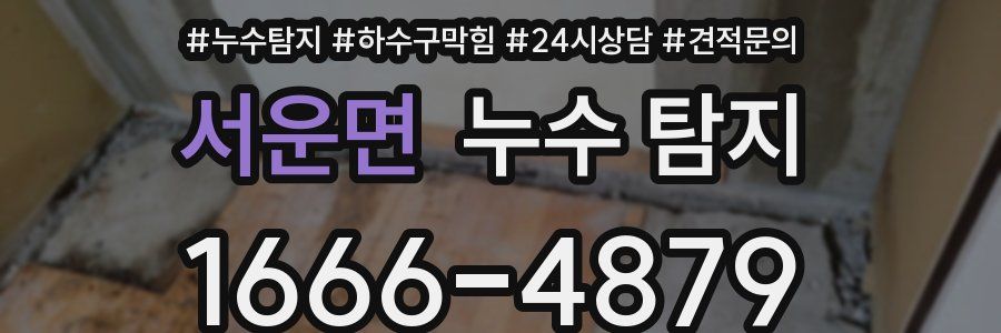 서운면 누수 탐지