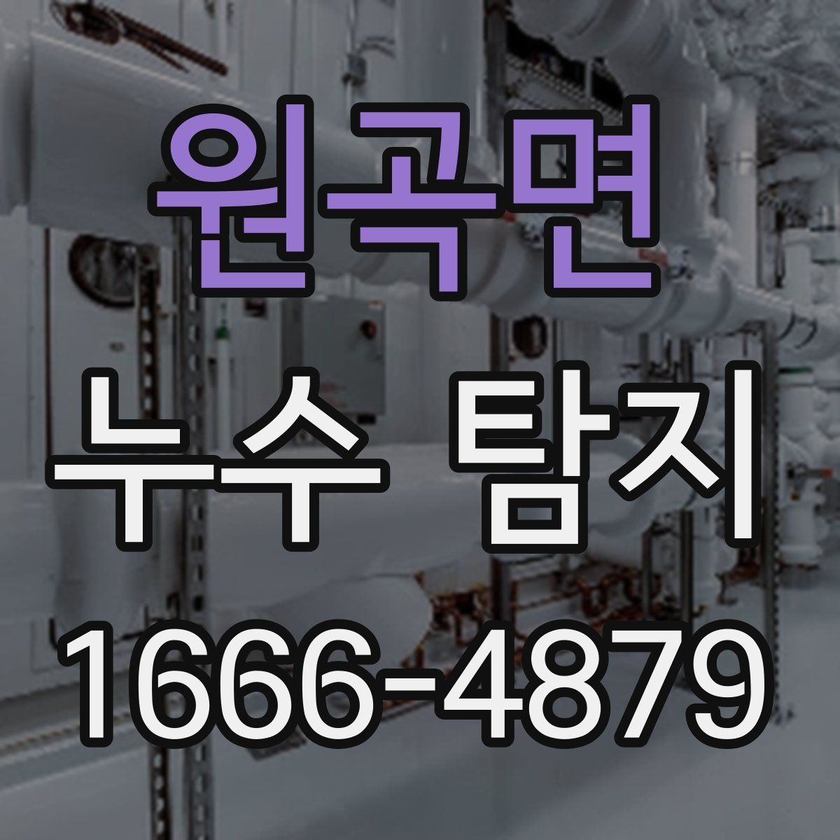 원곡면 누수 탐지