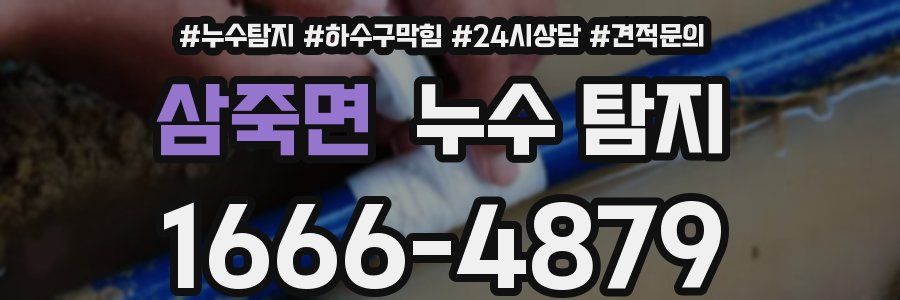삼죽면 누수 탐지