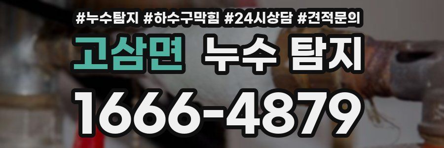 고삼면 누수 탐지