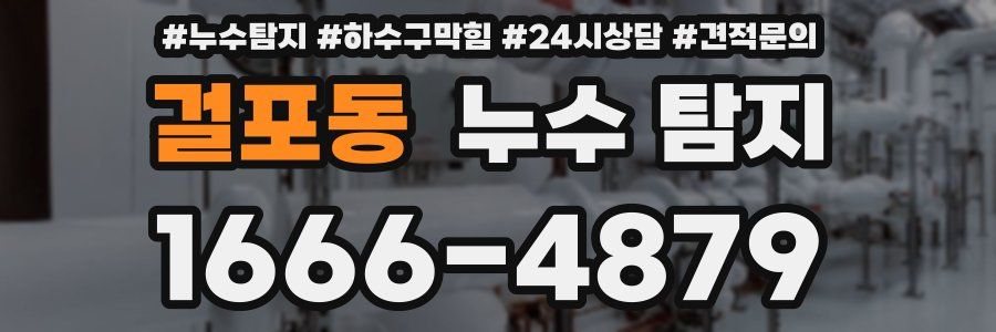 걸포동 누수 탐지