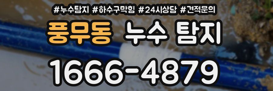 풍무동 누수 탐지