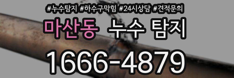 마산동 누수 탐지
