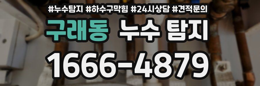 구래동 누수 탐지
