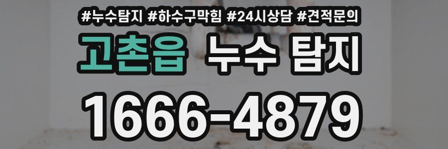 고촌읍 누수 탐지