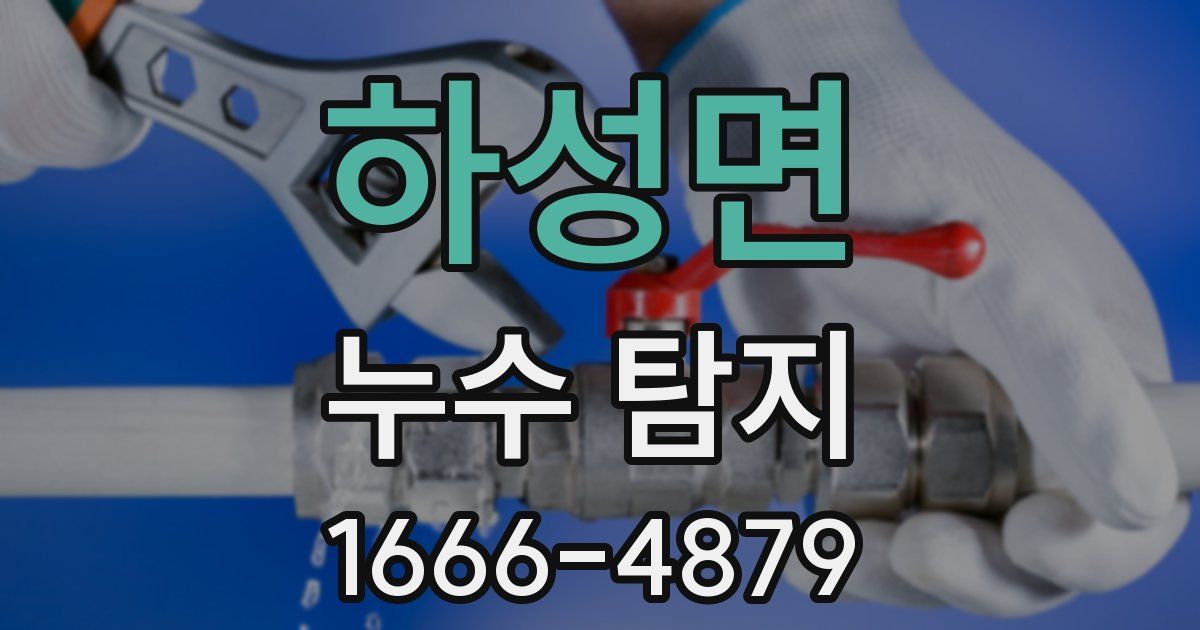 하성면 누수 탐지
