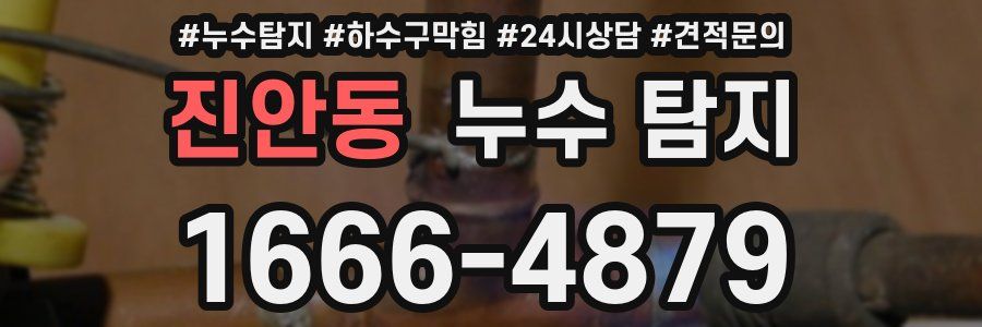 진안동 누수 탐지