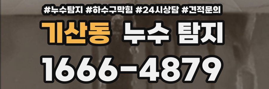 기산동 누수 탐지