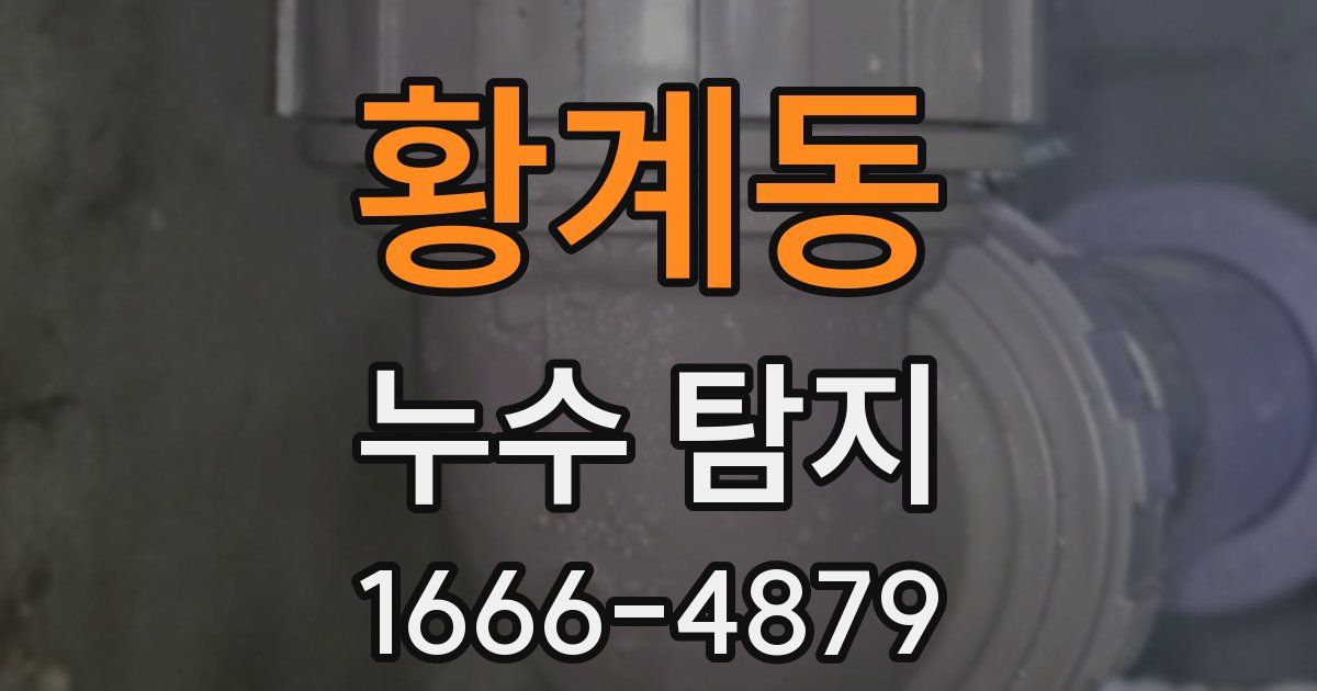 황계동 누수 탐지