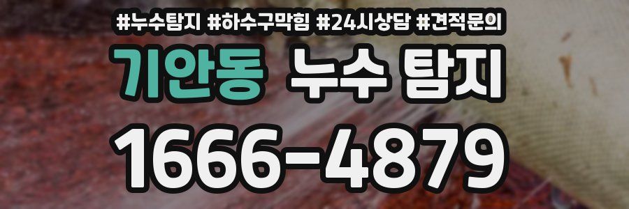 기안동 누수 탐지