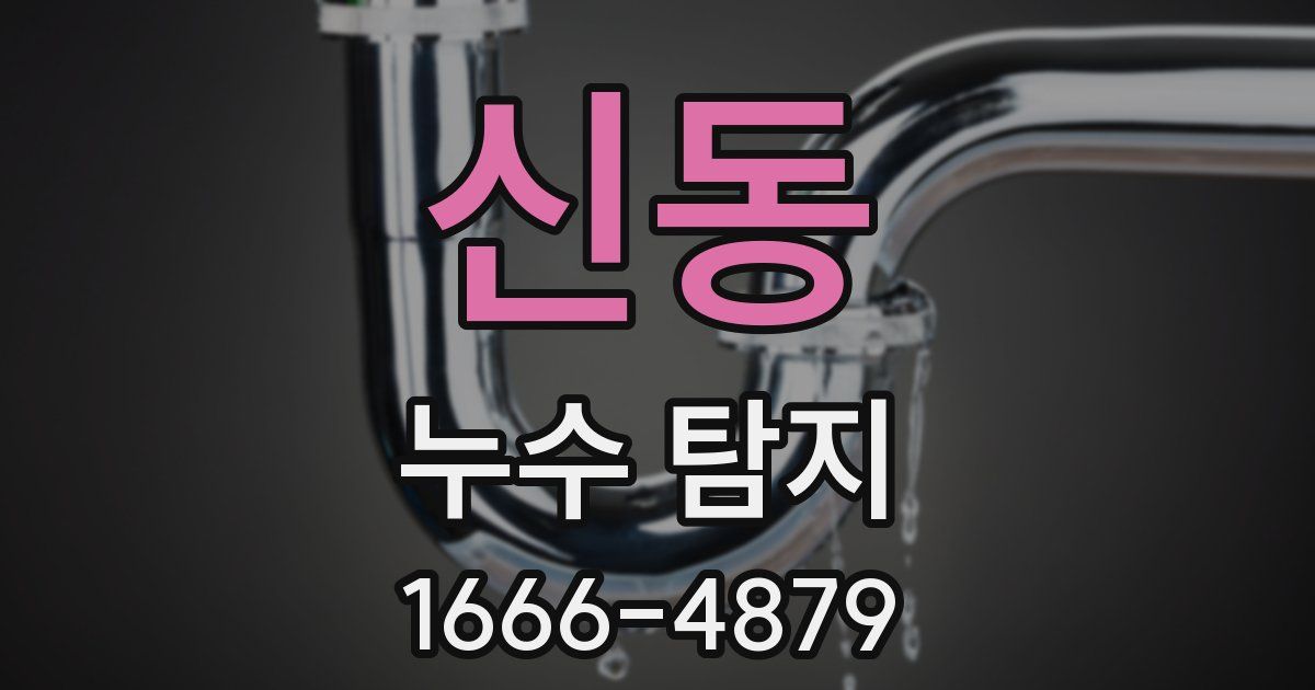 신동 누수 탐지