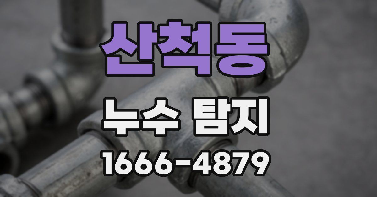 산척동 누수 탐지