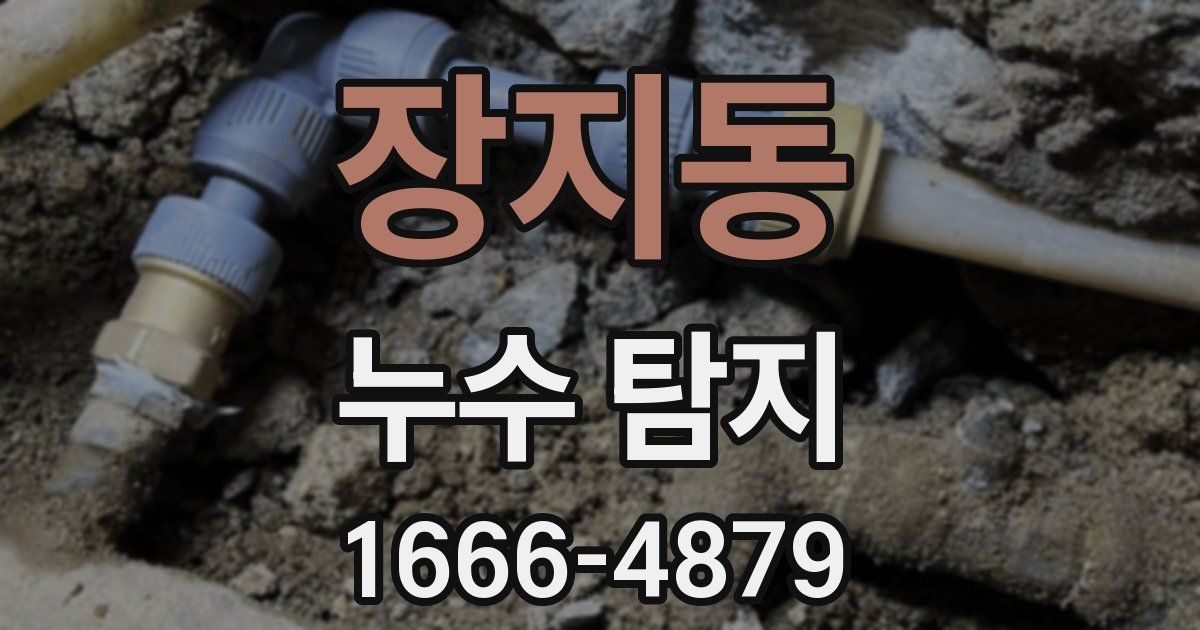 장지동 누수 탐지