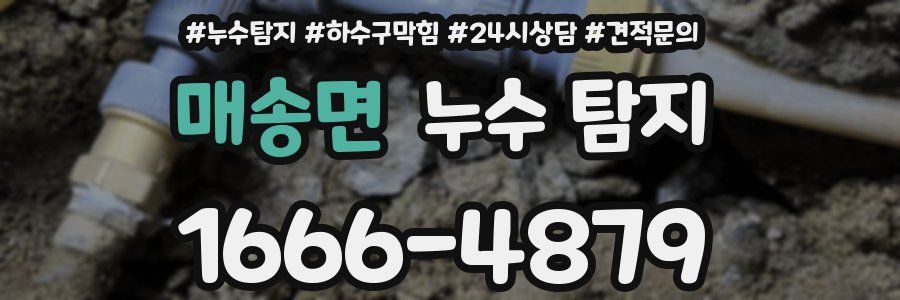 매송면 누수 탐지