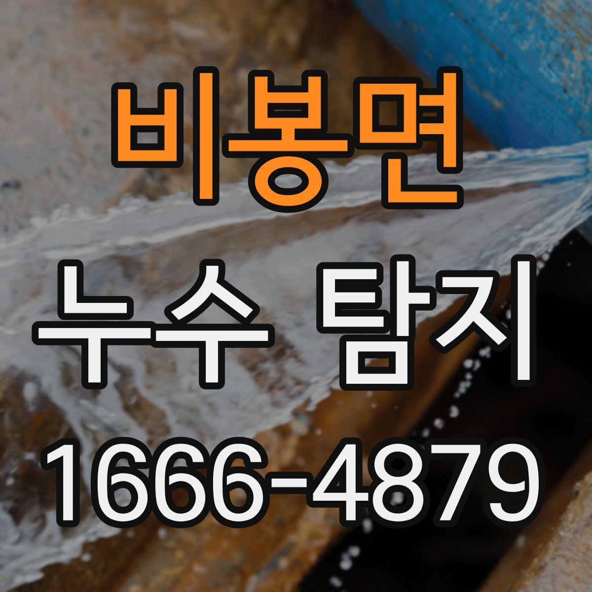 비봉면 누수 탐지