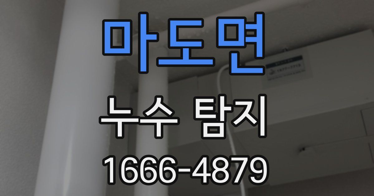 마도면 누수 탐지