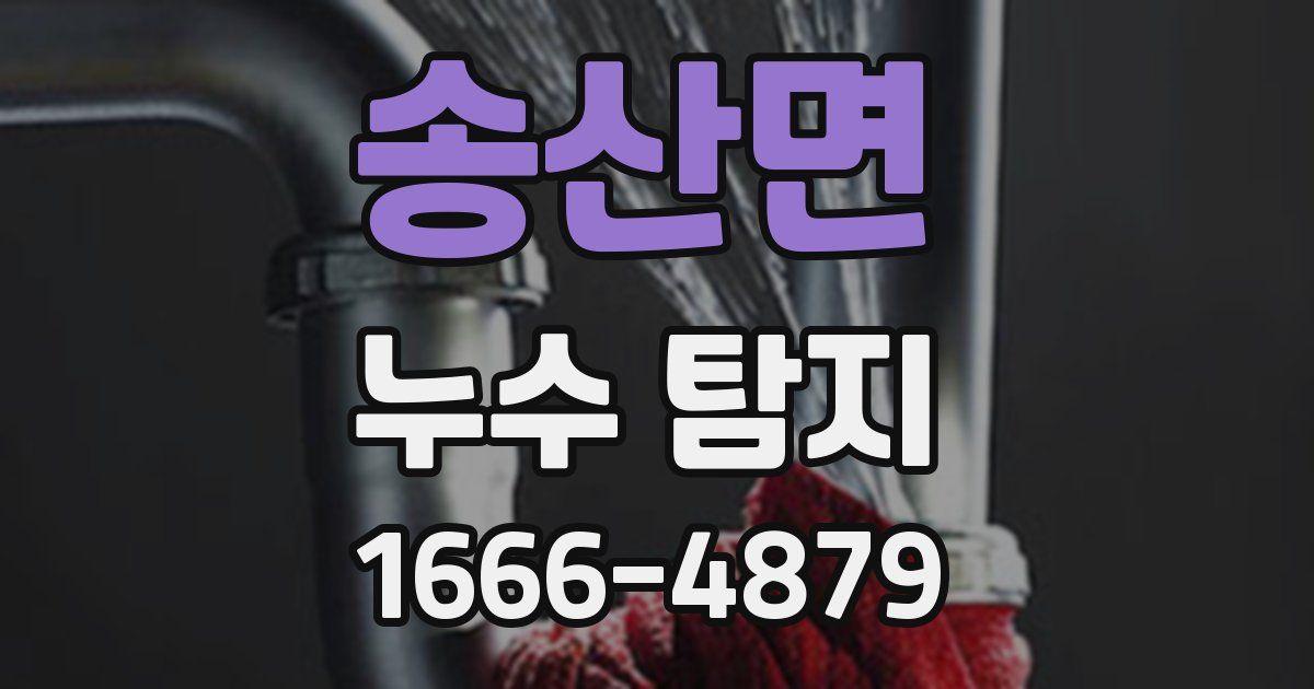 송산면 누수 탐지