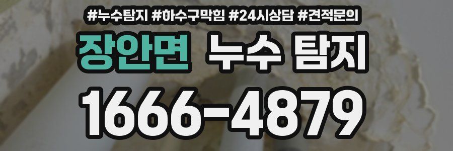 장안면 누수 탐지