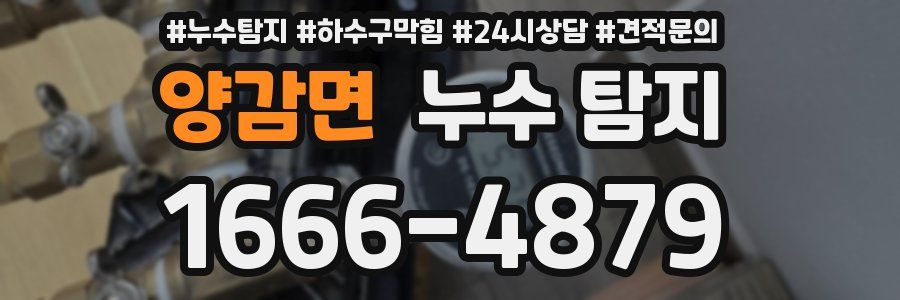 양감면 누수 탐지
