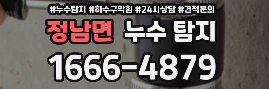 정남면 누수 탐지