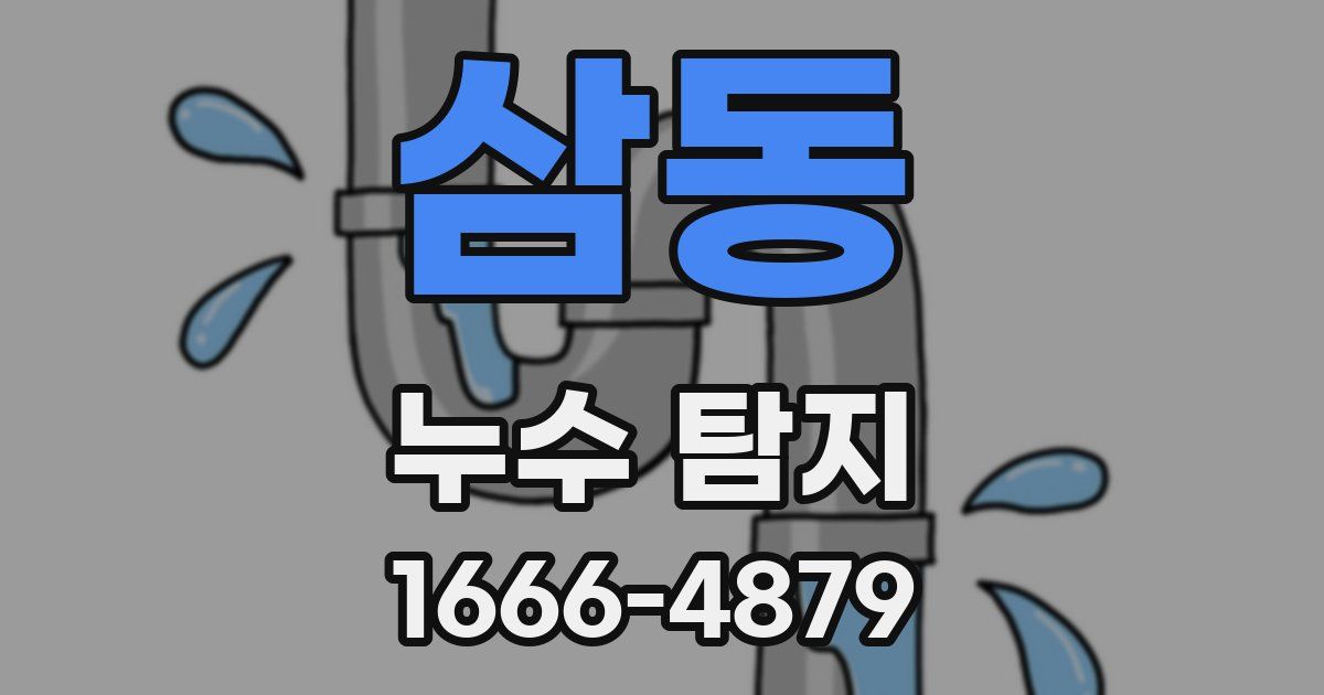 삼동 누수 탐지