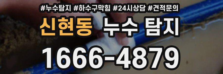 신현동 누수 탐지