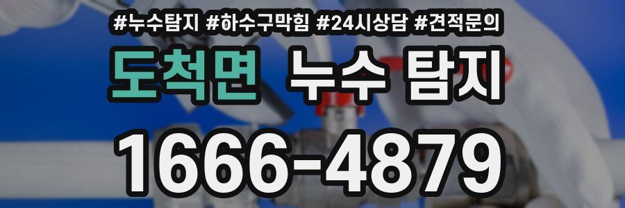 도척면 누수 탐지