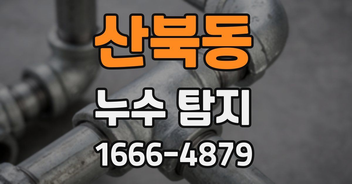 산북동 누수 탐지