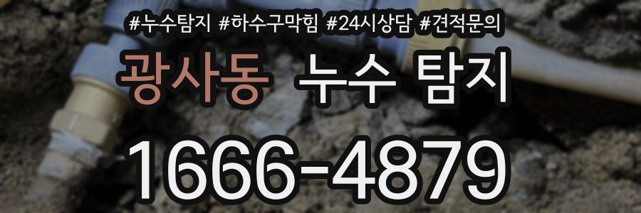 광사동 누수 탐지