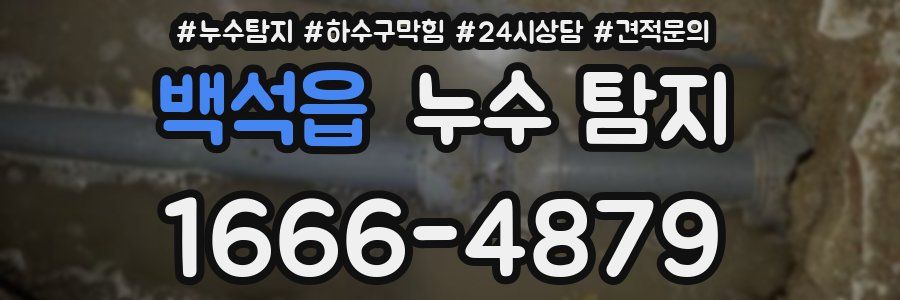 백석읍 누수 탐지