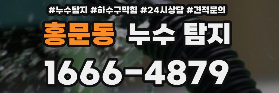 홍문동 누수 탐지